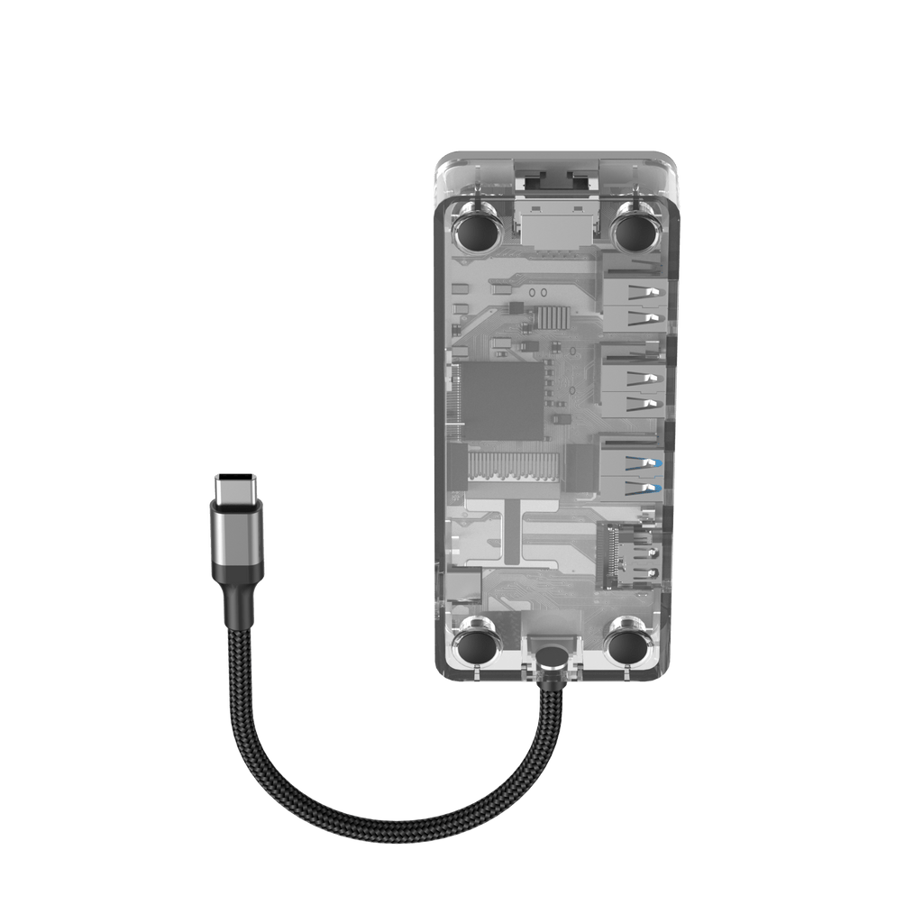 HAVIT Transparent Type-C Hub
