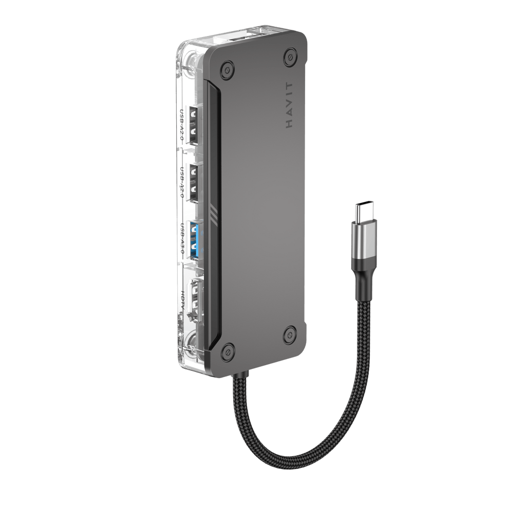 Transparency Hub X Transparent - Transparent Type-C USB Hub | HAVIT — HAVIT Business