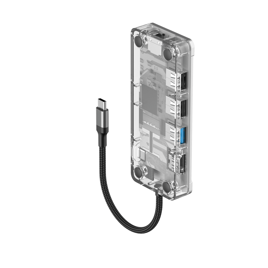 HAVIT Transparent Type-C Hub