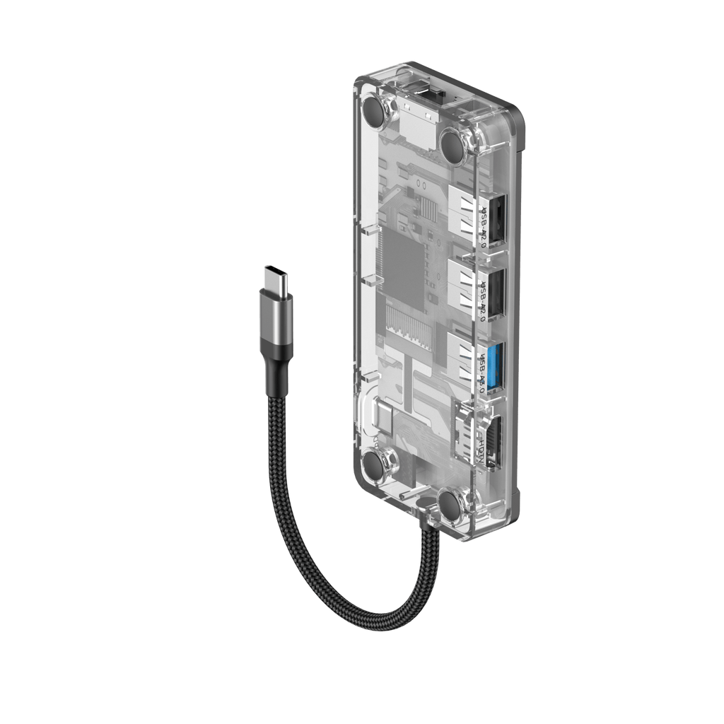 HAVIT Transparent Type-C Hub