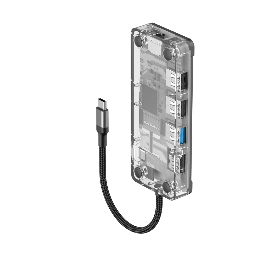 Transparency Hub X Transparent - Transparent Type-C USB Hub | HAVIT — HAVIT Business