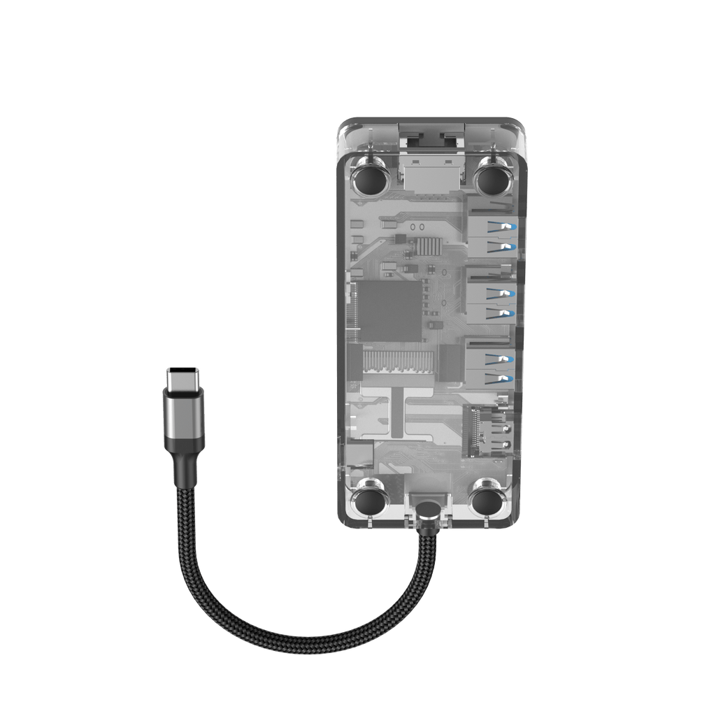 HAVIT Transparent Type-C Hub