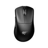 HAVIT Tri-Mode black wireless gaming mouse MS973WB top view with scroll wheel and side buttons