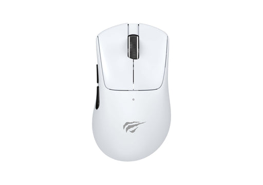 HAVIT Tri-Mode white gaming mouse MS973WB with ergonomic design and side buttons