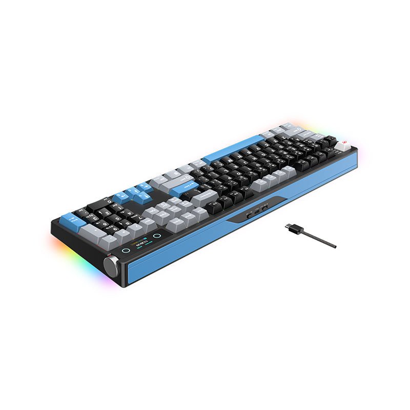 HAVIT Teclado mecánico inalámbrico tri-modo KB912L-TUR