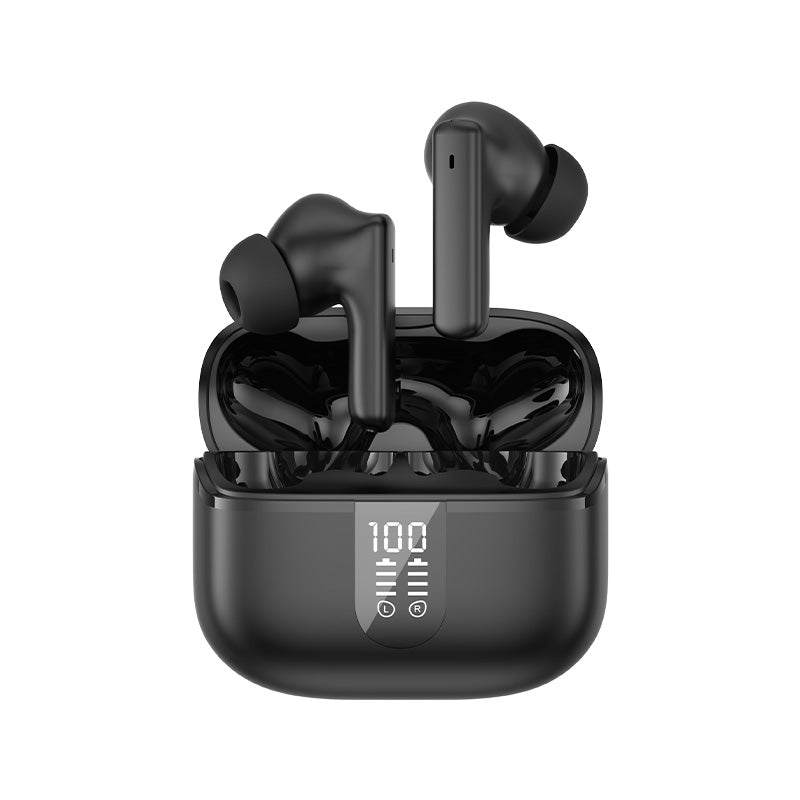 HAVIT TW943 PRO black true wireless stereo earbuds with charging case and LED battery display