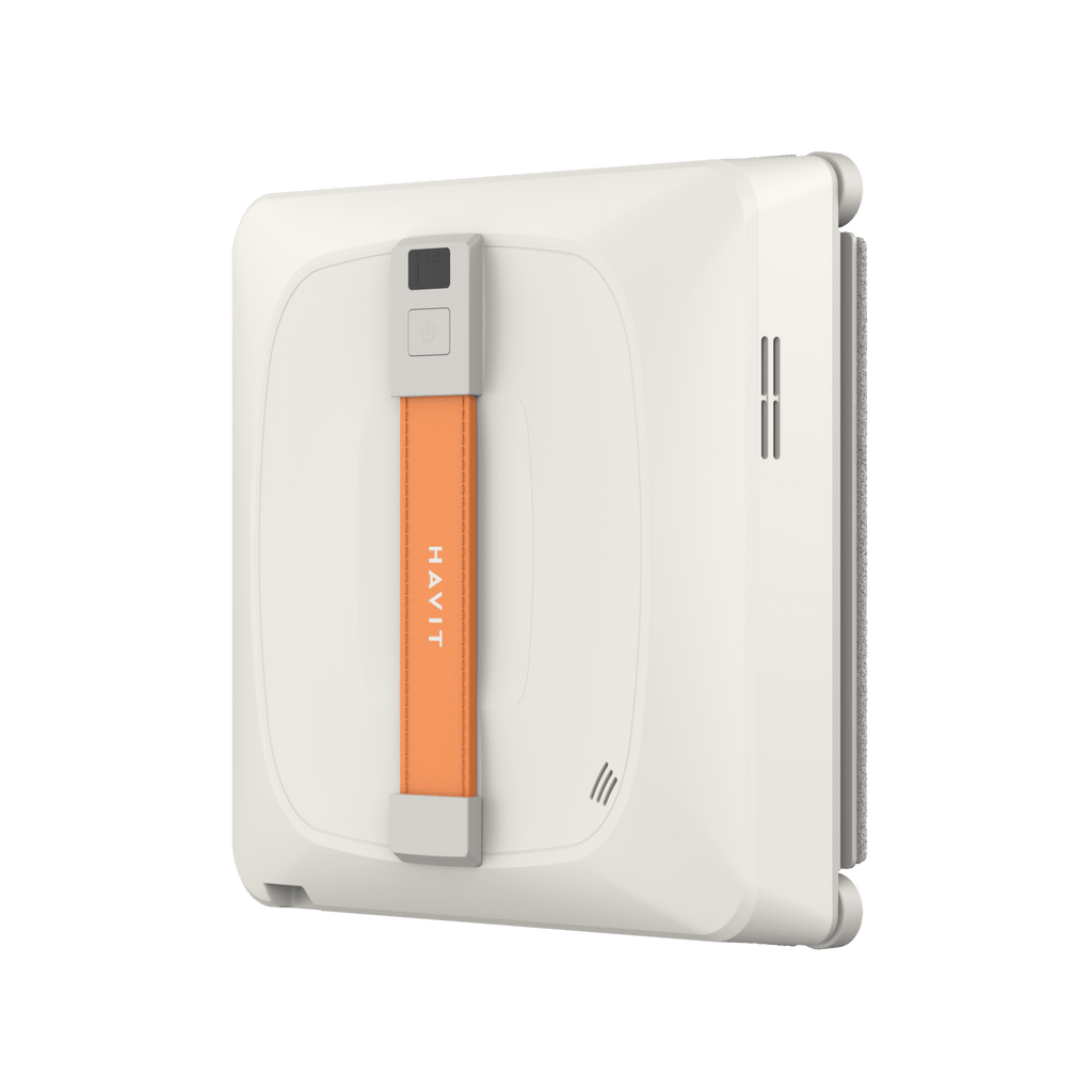 HAVIT Window Clean Robot HCR107 Pro with sleek white design and orange handle for automated window cleaning
