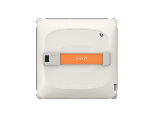HAVIT Window Clean Robot HCR107 Pro top view with orange handle and white square body