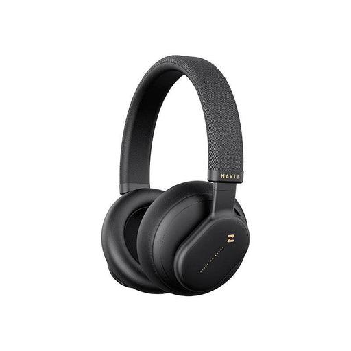 H606BT Deep Bass Wireless Bluetooth Headphones in black with cushioned ear pads.