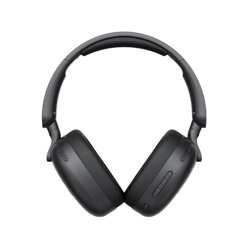 Black HAVIT H655BT low latency wireless headphones with cushioned ear cups and adjustable headband