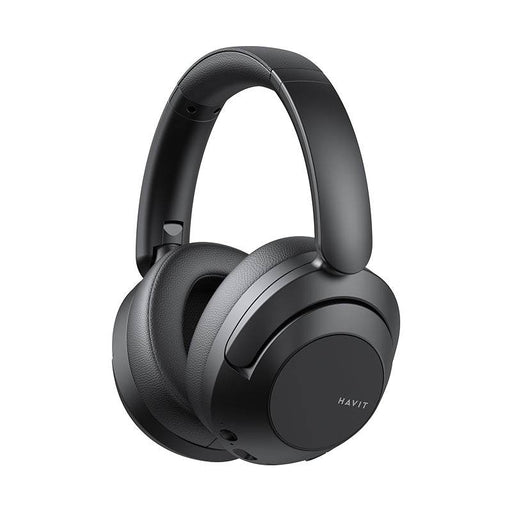 H667BT Factory Direct Bluetooth Headphones with excellent stereo sound, black design.