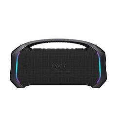 Wireless waterproof speaker 7500mAh 360° passive radiator front view | HAVIT