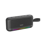 HAVIT SK877BT Portable wireless speaker with black mesh grill and rainbow LED strip